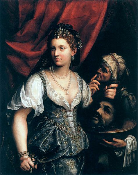 Fede Galizia, 'Judith with the Head of Holofernes' (possible self-portrait). 1596.